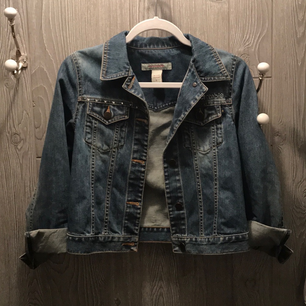 abercrombie kids size L jean jacket